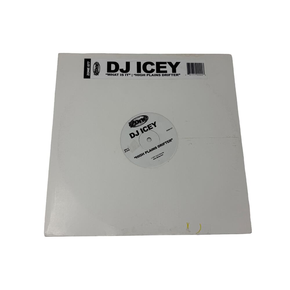 DJ Icey – "High Plains Drifter" / "What It Is Techno ZONE 12" Twisted Vinyl